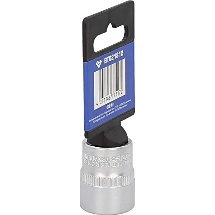 Brilliant Tools Sechskant-Stecknuss BT021812, 3/8" Innenvierkant-Antrieb, 18 mm, Chrom-Vanadium-Stahl, matt verchromt – Bild 7