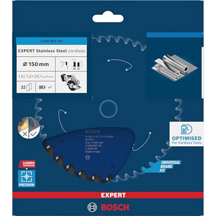 Bosch EXPERT Stainless Steel, Kreissägeblatt für Metallsägen, 150 mm, robust für Edelstahl, Professional Zubehör – Bild 2