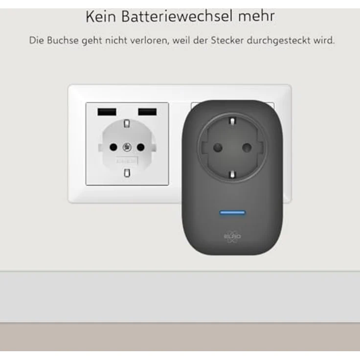 ELRO DB4000 Drahtloses Kinetic Türklingel-Set, 2x Steckempfänger ohne Batterien, Reichweite 150 Meter – Bild 4