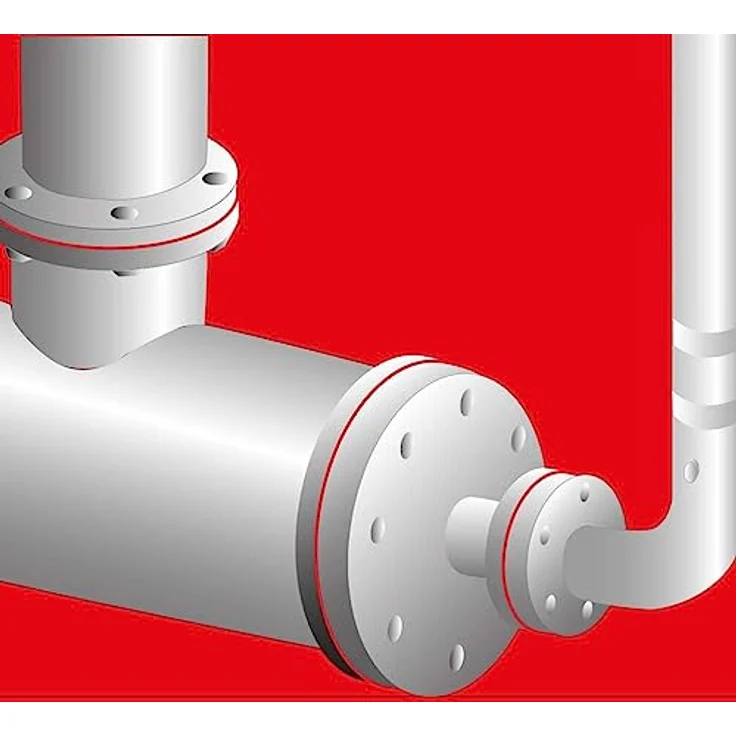 WEICON Silicon HT 300 85 ml | Hochtemperaturkleber für Dichtschnur & Dichtband, Ofenkleber, Kaminkleber, karminrot – Bild 4