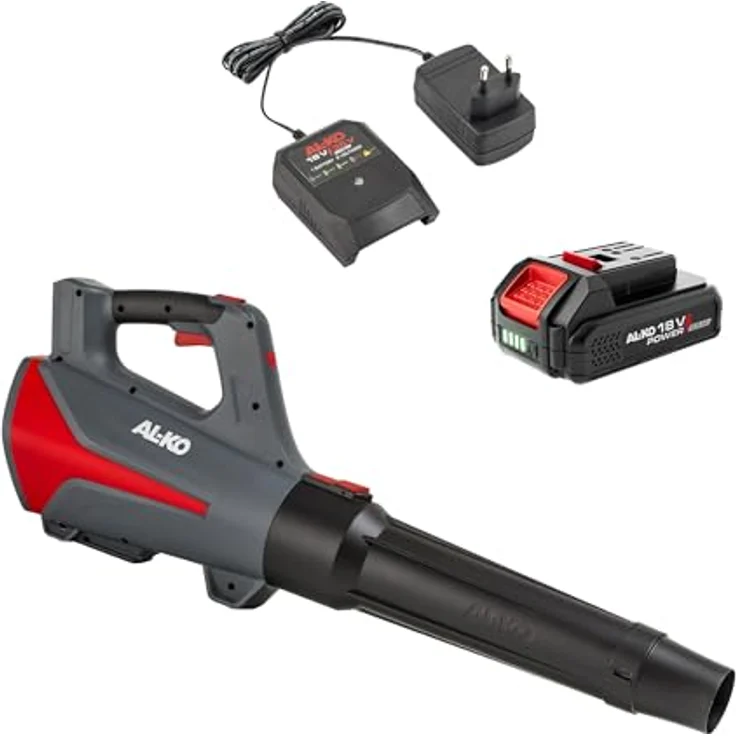 Al-Ko Akku-Laubbläser LBD 1880 Set, leichtes kabelloses Gerät mit 130 km/h Luftgeschwindigkeit und 2,5 Ah Akku – Bild 1