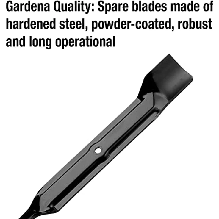 GARDENA Ersatzmesser: Rasenmäher-Messer für Elektro-Rasenmäher PowerMax 32 E, gehärteter Stahl, pulverbeschichtet, original GARDENA-Zubehör (4080-20) – Bild 4