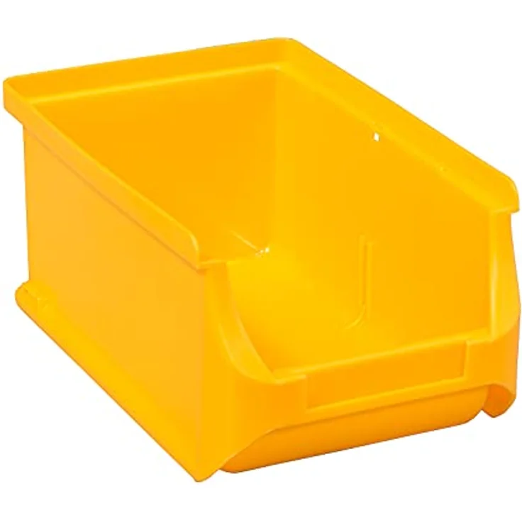 Allit 456206 2, gelbe ProfiPlus Lage-Box | Stapelbox, hohe Belastbarkeit und Beständigkeit, Gr.2 160x102x75mm – Bild 1