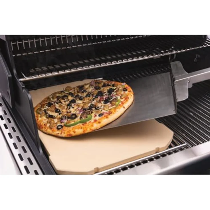 Broil King, 69842 Pizzastein Rechteckig, Schwarz – große Backfläche, wendbar, passend für Baron- und Kronen-Serie Grills – Bild 2