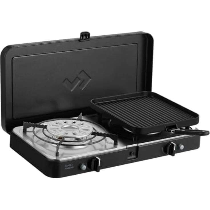 Cadac 2-Cook Turbo FFD Deluxe Gasgrill, Leichtgewichtiges Tischmodell, 50mbar, Campinggrill 203F2C-20-DE – Bild 6