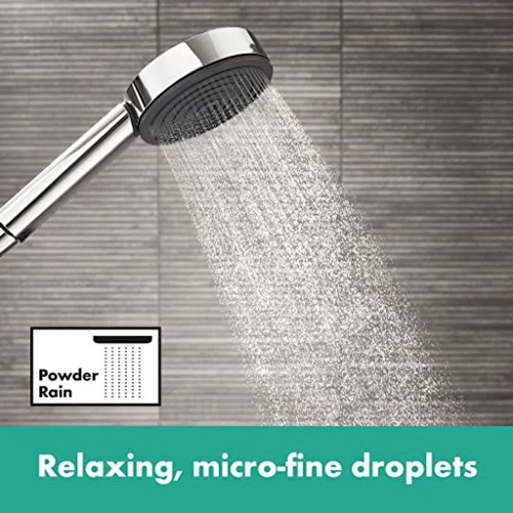 hansgrohe Pulsify Select S Brauseset 24161000, Handbrause mit Powder Rain, IntenseRain und Massagestrahl – Bild 5
