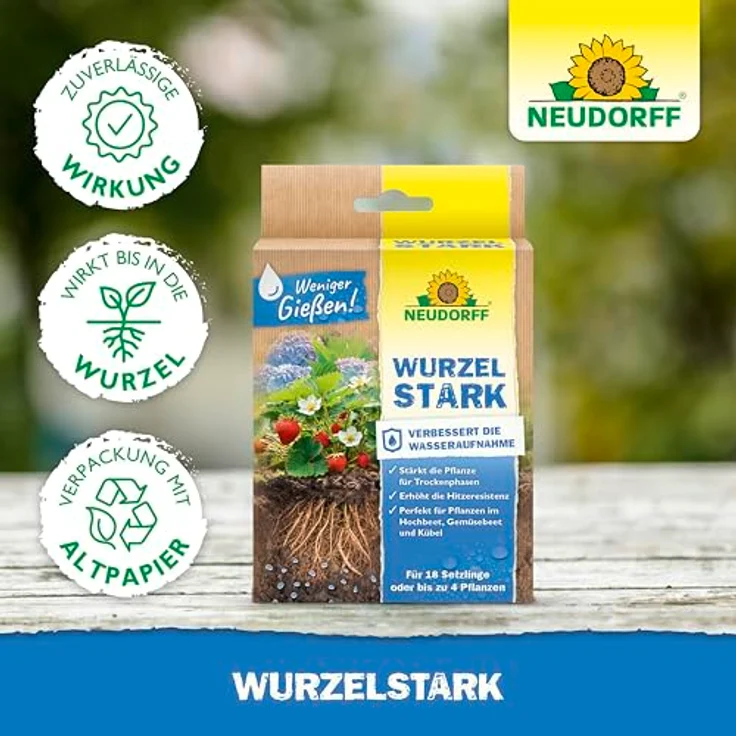 Neudorff Wurzelstark, Pflanzenstärkungsmittel für schnelles Wurzelwachstum, 36 g, optimal für weniger Gießen und Düngerausnutzung – Bild 6