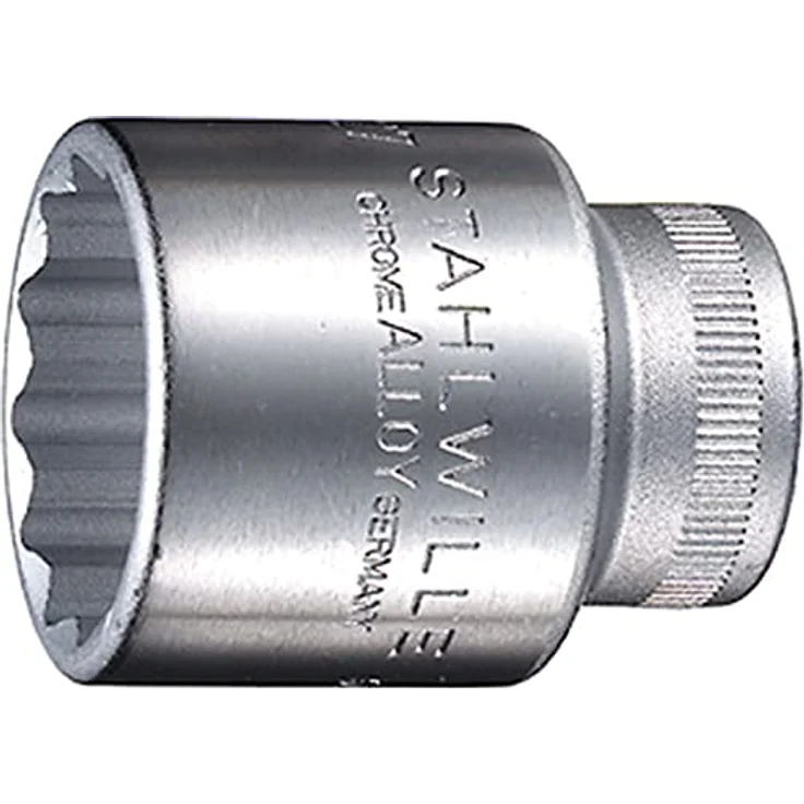 Stahlwille Bit- und Steckschlüsselset 1/2″ Steckschlüsseleinsatz 13 mm, Hochleistungsstahl verchromt, DIN 3124, ISO 2725-1 – Bild 1