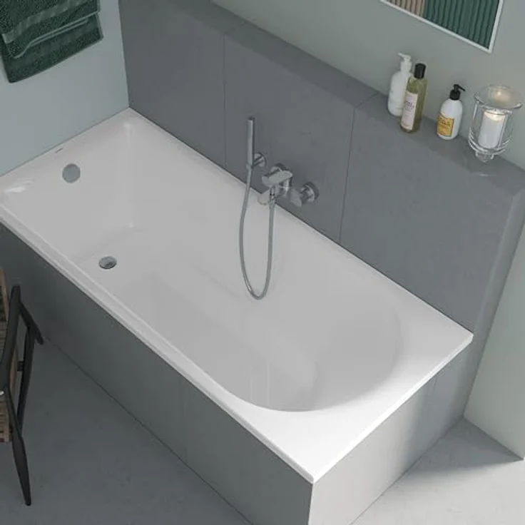 Duravit Wave Einhebel-Wannenmischer Aufputz, 178 mm Ausladung mit Keramikkartusche und Luftbeimischung für weichen Wasserstrahl, WA52300000 – Bild 3