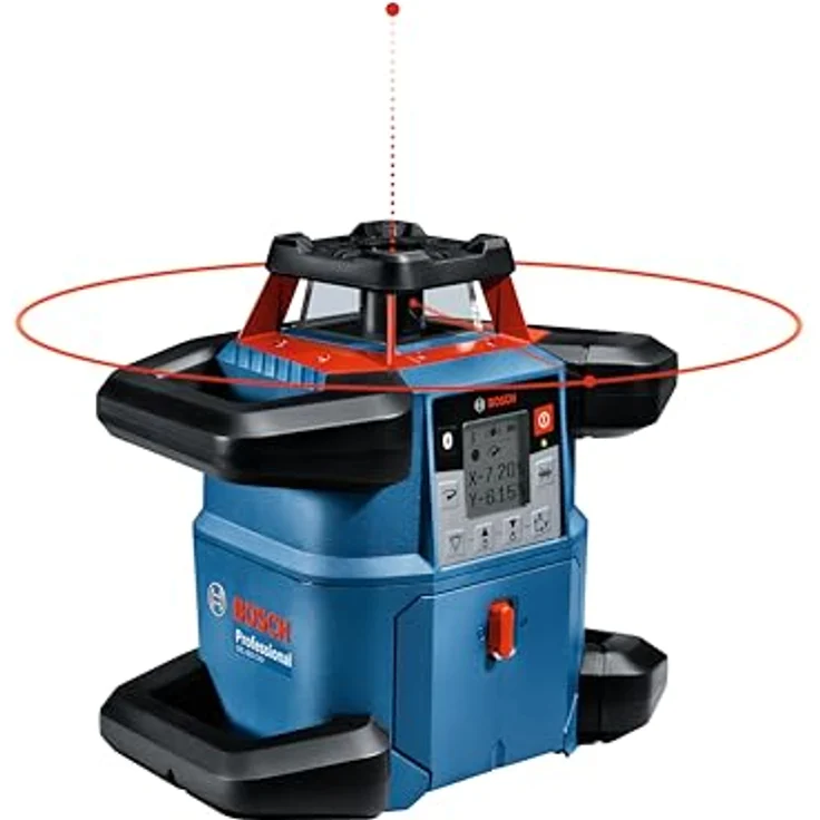 Bosch Professional 18V System Rotationslaser GRL 600 CHV (1x Akku 18 V, 4,0 Ah + ladegerät, mit App-Funktion, max. Arbeitsbereich: 600 m, in Handwerkerkoffer) – Bild 2