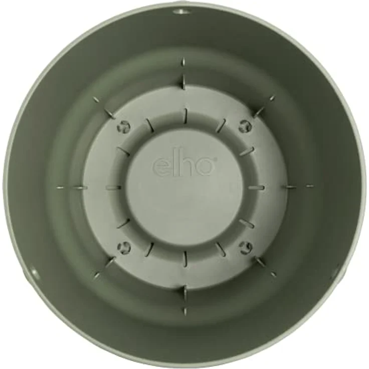 elho Greenville Hängeampel 24 - Blumentopf Hängend - Pflanzentopf für Balkon & Außen - 100% recyceltem Plastik - Ø 23.5 x H 20.5 cm - Grün/Laubgrün – Bild 4