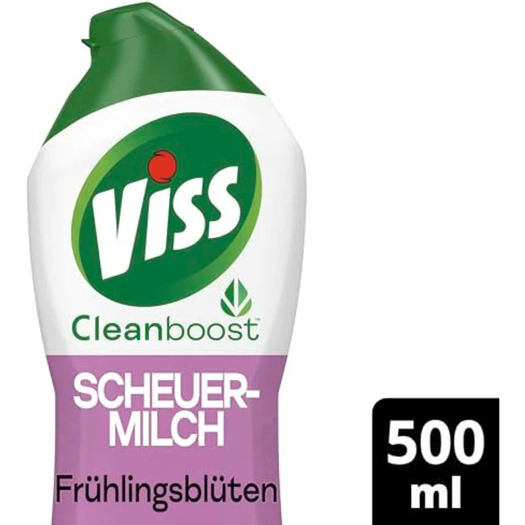Viss Cleanboost Scheuer-Milch Frühlingsblüten 500ml (1er Pack) Allzweckreiniger – Bild 3