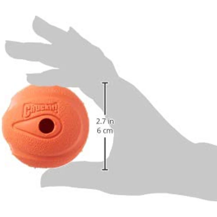Chuckit! Hund Spielzeug zum Holen Whistler Ball Laut Spielen passt Launcher MEDIUM 4 Bälle – Bild 5