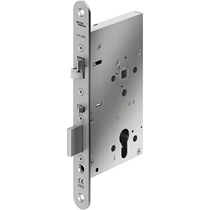 KABA Fluchttürschloss DORMA SVP 6277, 65 mm Dornmaß, universal, Edelstahl rostfrei, Stulp 20 mm – Bild 1