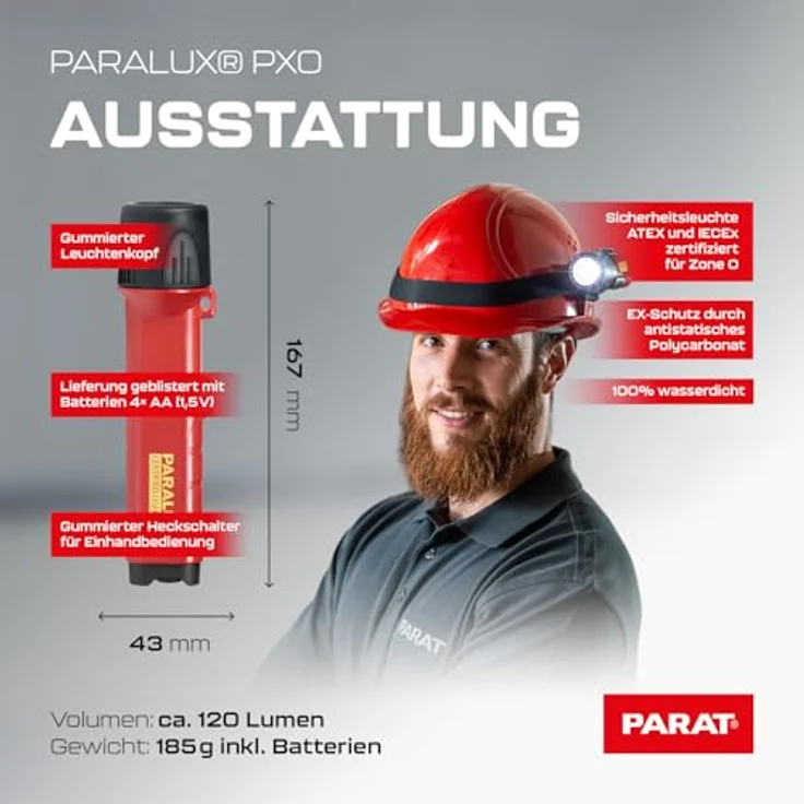 Parat LED-Taschenlampe LED Taschenlampe Paralux PX0 Lichtleistung 120 lm 4xAA Mignonzellen – Bild 8