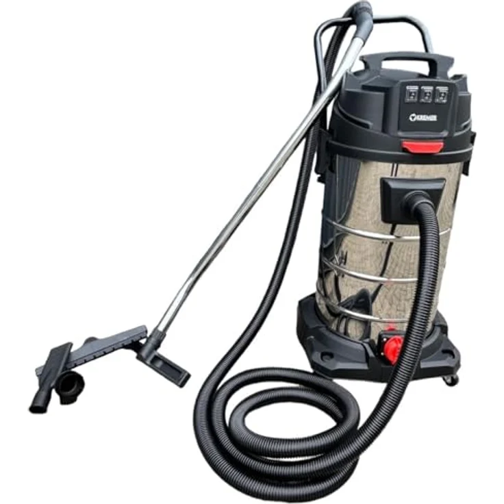 DeTec. Nass-Trocken-Sauger Industriestaubsauger 3000W, 100-Liter-Edelstahltank - Preisvergleich – Bild 4