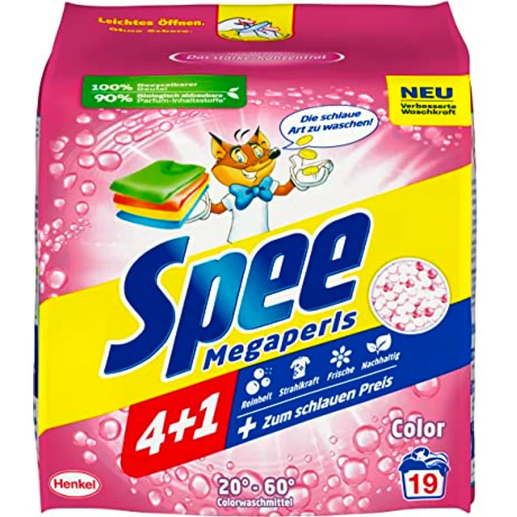 Spee Megaperls Color, 19 Waschladungen, 1,14 kg – Bild 1