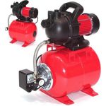 Apex Hauswasserwerk Hauswasserwerk 1000W 3500L, leistungsstarke Kreiselpumpe, IPX4, 5,0 bar, 19L Membrandruckbehälter