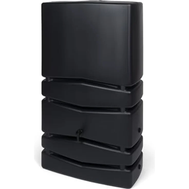 Kreher XXL Wassertonne Aqua Tower mit Wasserhahn und Füllautomat, Anthrazit, 350 Liter Nutzungsvolumen, 77,5 x 38,3 x 135 cm – Bild 2