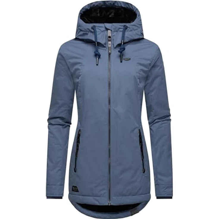 Ragwear Winterjacke Zuzka - Wasserdichter Winterparka mit Teddyfleece Innenfutter, floral – Bild 4