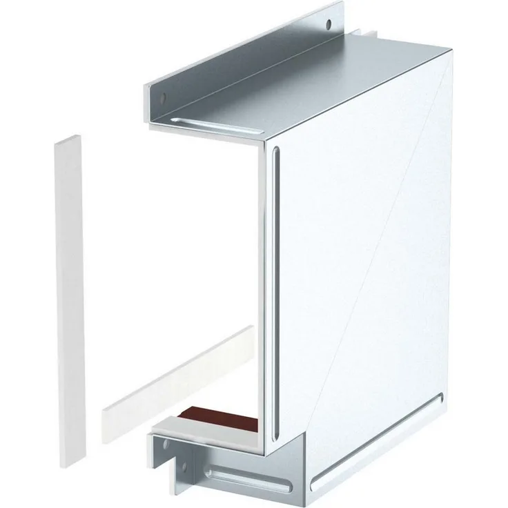 OBO BETTERMANN Winkelmesser BSKM-FW 1025, Flachwinkel 100x250mm, feuerwiderstandsfähig, bandverzinkter Stahl