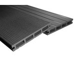 Endorphin Terrassendielen ® WPC Komplettset 38m², Anthrazit, witterungsbeständig, rutschhemmend, pflegeleicht