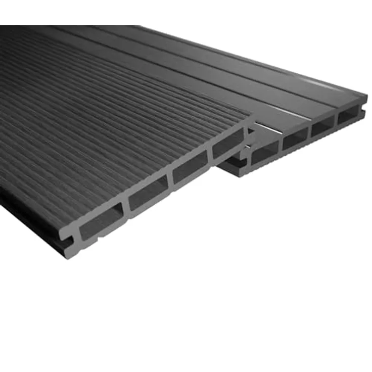 Endorphin Terrassendielen ® WPC Komplettset 38m², Anthrazit, witterungsbeständig, rutschhemmend, pflegeleicht