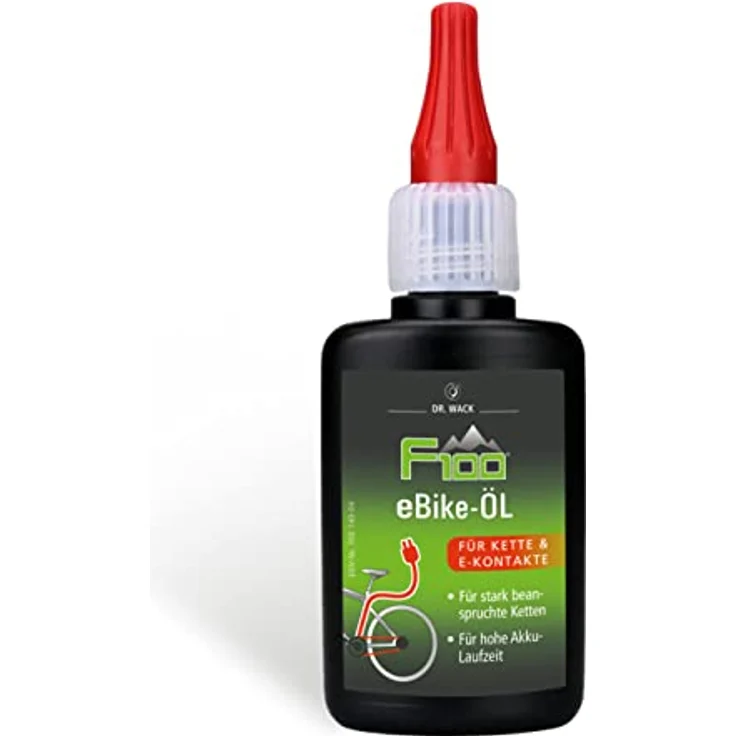 Dr. Wack 2831 - F100 eBike-Öl – Tropfflasche I 50 ml I Premium Fahrrad Ketten- & Kontaktöl für weniger Reibung & Verschleiß I Kettenöl für E-Bike I Hochwertige Fahrradpflege – Made in Germany – Bild 1