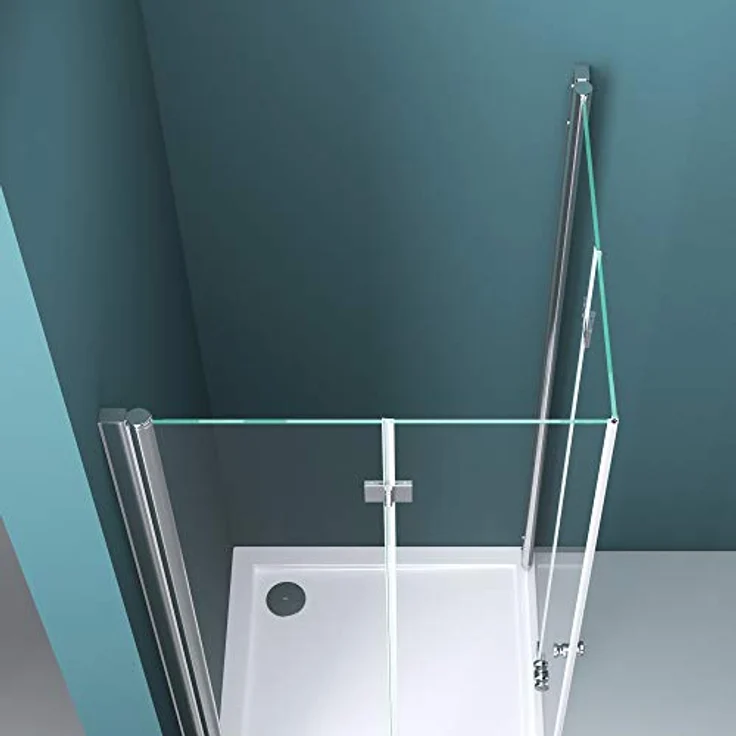 Mai & Mai Duschkabine Falttür 180°, Klarglas, 120x90x190cm, 6mm ESG-Sicherheitsglas mit NANO-Beschichtung – Bild 5