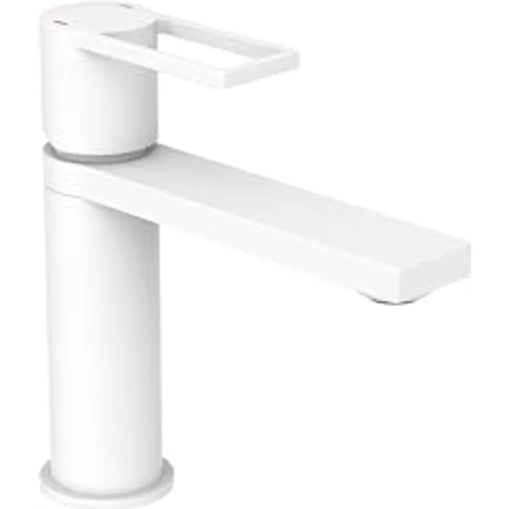 SCHÜTTE Waschtischarmatur MANHATTAN 33018, Wasserhahn Bad mit Ablaufgarnitur, Armatur Badezimmer, Einhebelmischer Badezimmer mit Pop Up Abflussstopfen, Mischbatterie Waschbecken, Weiß - Preisvergleich