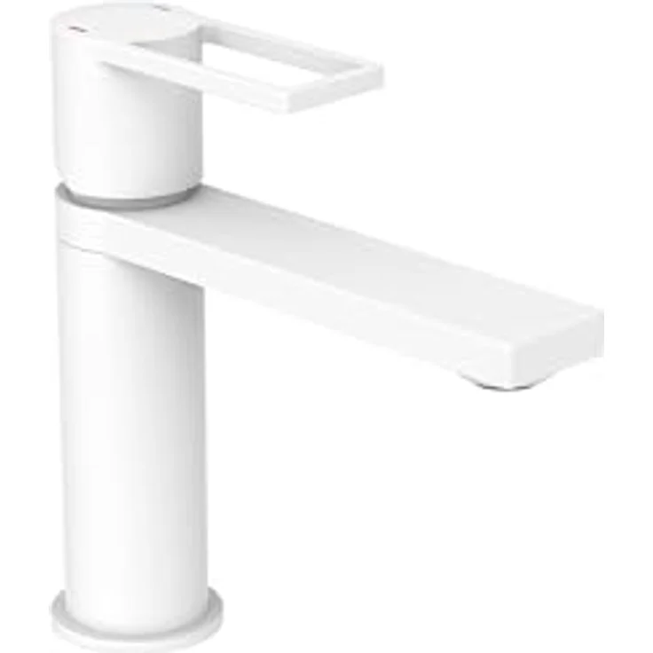 SCHÜTTE Waschtischarmatur MANHATTAN 33018, Wasserhahn Bad mit Ablaufgarnitur, Armatur Badezimmer, Einhebelmischer Badezimmer mit Pop Up Abflussstopfen, Mischbatterie Waschbecken, Weiß - Preisvergleich – Bild 1