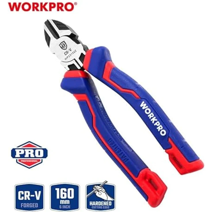 WORKPRO Seitliche Crv-Schneidzange, 15,2 cm, 160 mm, 24 x 9 x 9 - Ergonomisch gestaltete Zange, 24 x 9 x 9, von WORKPRO – Bild 2