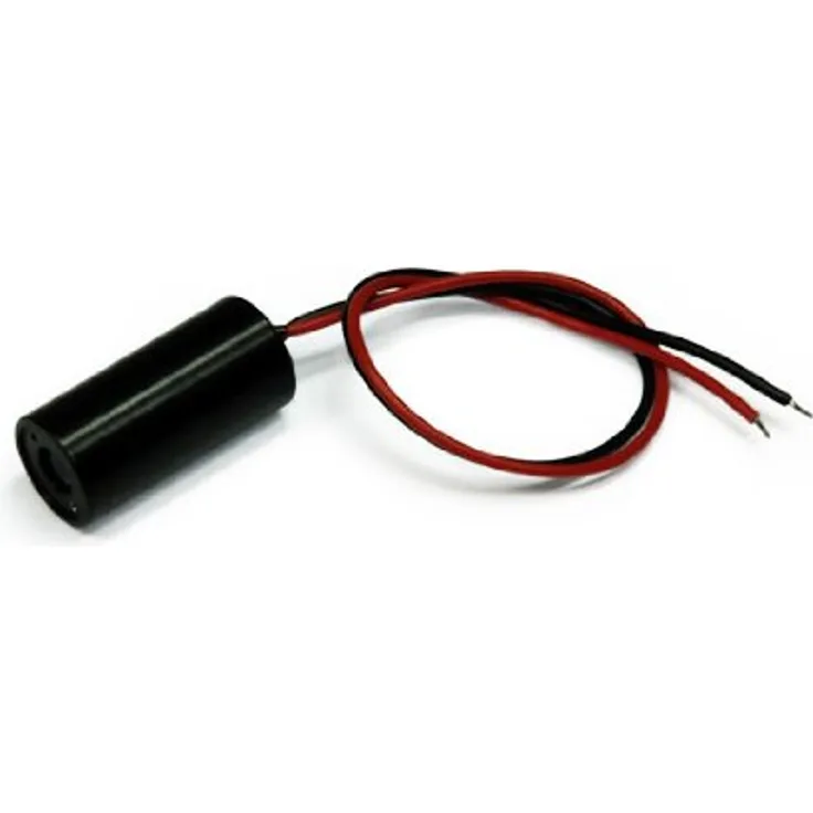 Picotronic Punktlaser, rot, 650 nm, 1 mW, 3 V DC, Ø12x40 mm, Laserklasse 2, Fokus Fixed (3.4m), Kabellänge 120 mm - 70113303