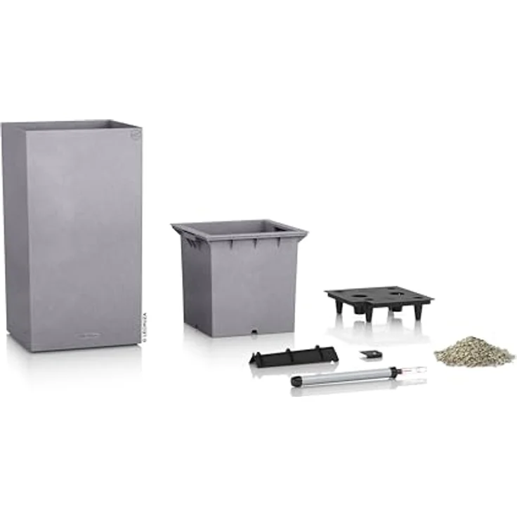 Lechuza Kit komplett für Garten, grau, 40 x 40 x 76 cm – Bild 4
