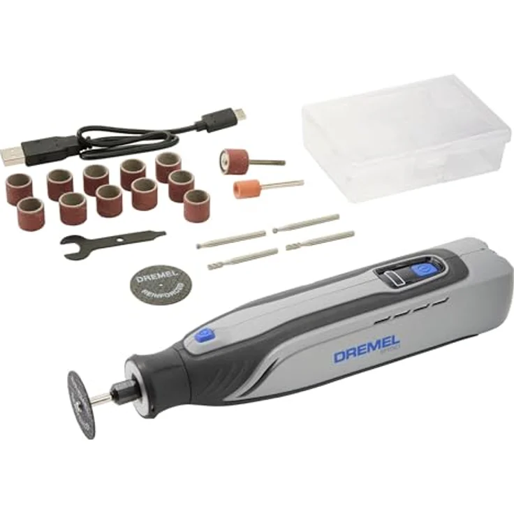 Dremel F0138150JA Akku-Multifunktionswerkzeug 7,2 V, kompakt und bürstenlos mit 20 Zubehörteilen und USB-C-Ladekabel – Bild 1