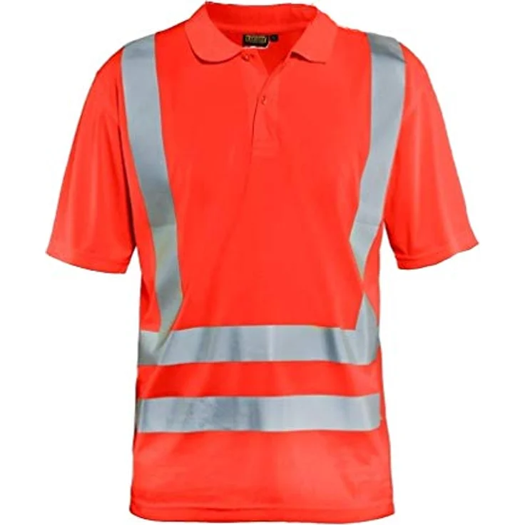 BLAKLÄDER® unisex Warnschutz Shirt 3391, hellrot, Größe L, EN ISO 20471 Kl. 2, UV-Schutz, kurzarm – Bild 2