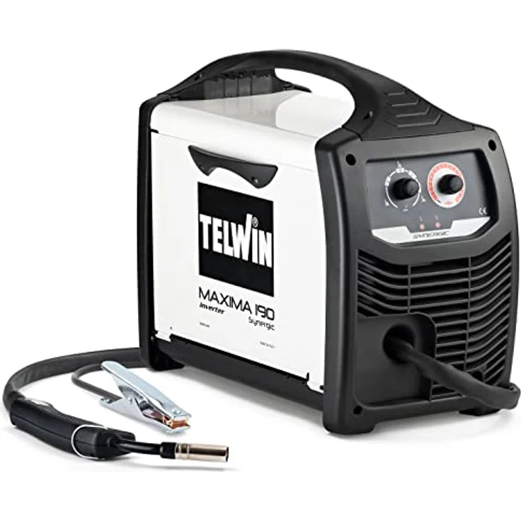 Telwin 816086 Maxima 190 Synergic Drahtschweißgerät mit Invertertechnik, 230V, 50-60Hz, 1ph, Weiß – Bild 2