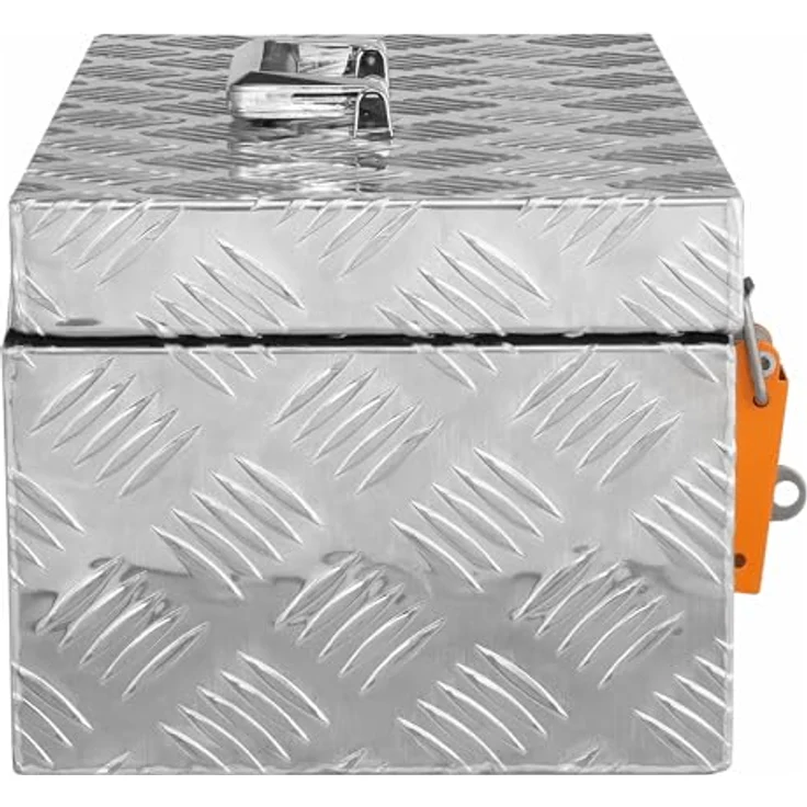 ALUBOX Werkzeugkoffer Aluminium Werkzeugkiste Riffelblech 1,5mm Stärke (27 Liter), inkl. herausnehmbarer Ablage – Bild 4