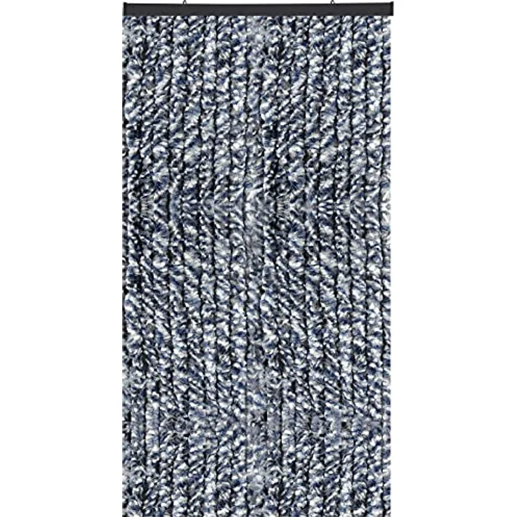 Bestlivings Flauschvorhang in Sondergröße - Türvorhang Breite: 100cm - Länge: 250cm, Braun Meliert