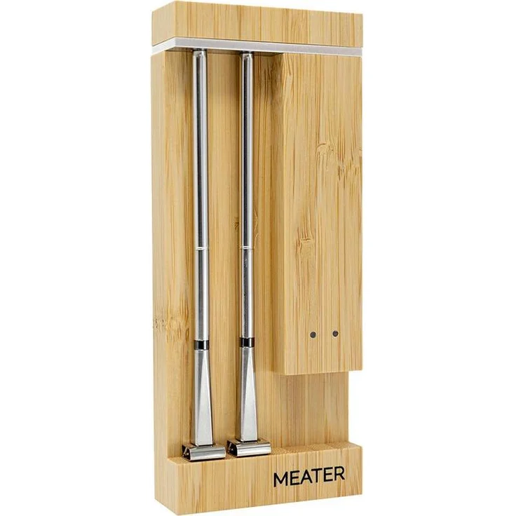 Meater Pro Duo, drahtloses Grillthermometer mit zwei Kanälen und präziser Temperaturmessung, Edelstahl-Sonden, WLAN und USB-C-Ladestation