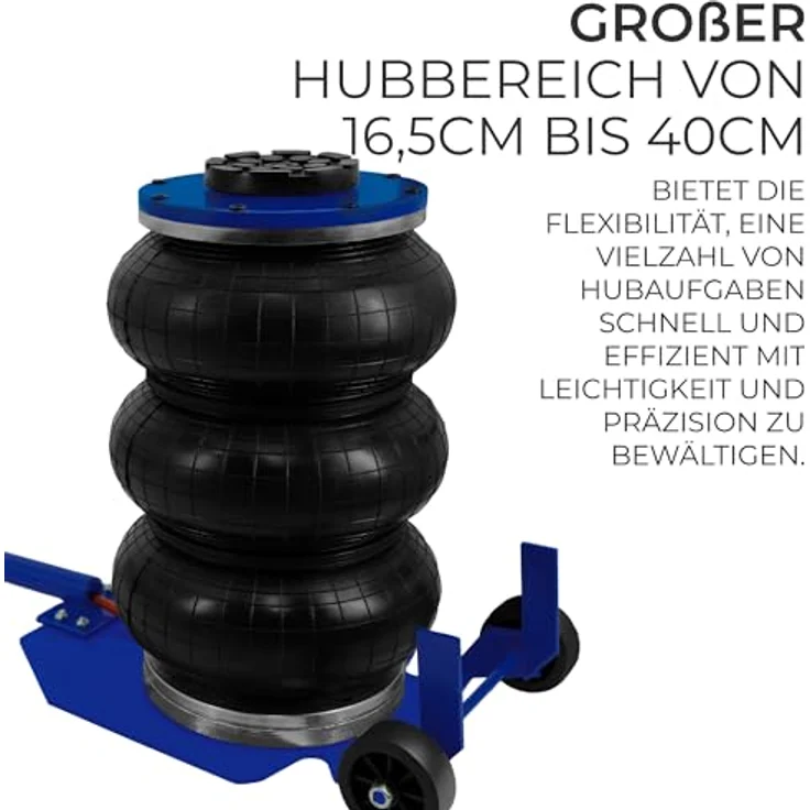Monster Shop Pneumatischer Wagenheber 3,5T Langer Hebelgriff 40cm Hubhöhe Rangierwagenheber – Bild 5