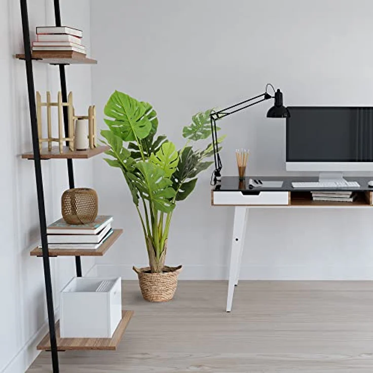 hjh OFFICE Kunstpflanze Philo Philodendron Höhe 120 cm Grün 10 Blätter Baumfreund Zimmer Dekopflanze künstlich, 871006 – Bild 5