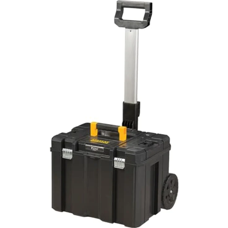 Stanley Pro-Stack FMST1-80103, Werkzeugbox-Set mit Teleskopgriff und 7'' langlebigen Rädern, mobile Aufbewahrungsbox – Bild 3