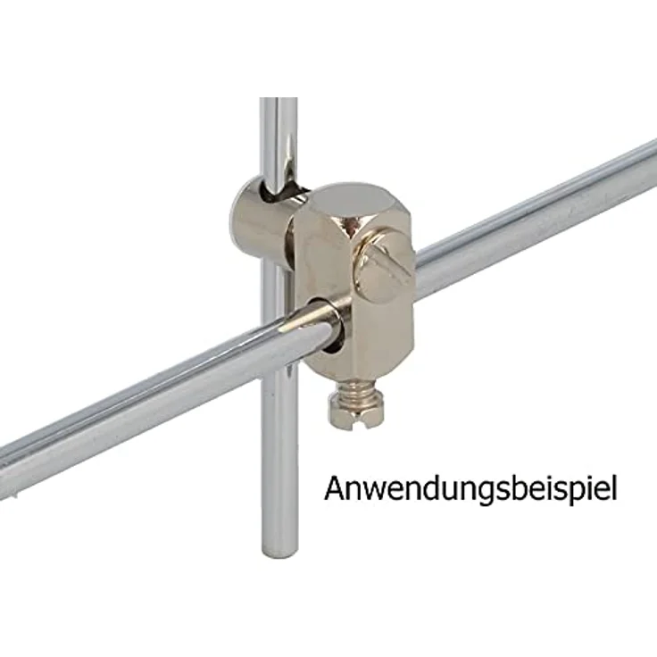 Santras SANTRAS® Doppel-Gelenkstück für Excenter Ablaufgarnitur, Metall, universal einsetzbar, 360° drehbar, einfache Installation – Bild 3