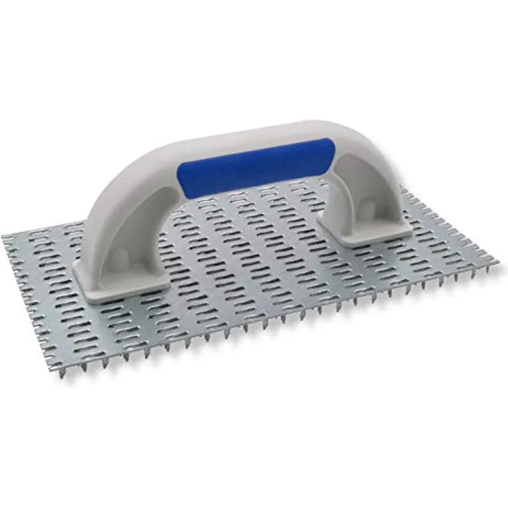 DEWEPRO Profi Edelputzkratzer - Putzkratzer - Raspelbrett für Mineralputz - Abmessung: 250x135mm