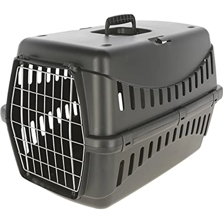 Kerbl 81333 Transportbox Expedion Eco Metalltüre 58x38x38cm, schwarz, 1.63 kg – Bild 1