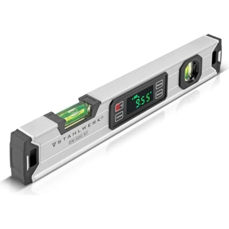 STAHLWERK Digitale Wasserwaage DW-400 ST aus Aluminium 400 mm magnetische Richtwaage | LED-Display | Winkelmesser – Bild 1