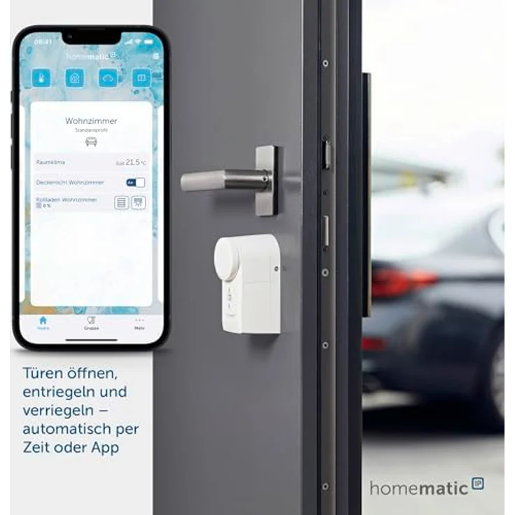 Homematic IP Smart Home Starter Set Mini Zutritt, elektronisches Türschloss, nachrüstbar ohne Umbau, steuerbar per App, Alexa & Google Assistant, 161228A1 – Bild 2