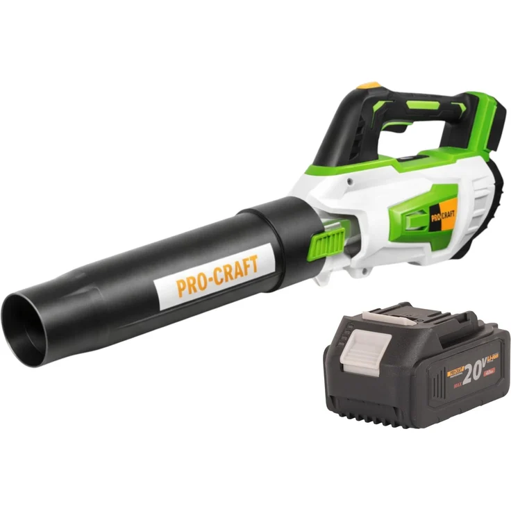 Procraft PB20 Akku Laubbläser 20 V TURBO, inkl. 4,0 Ah Akku - ohne Ladegerät