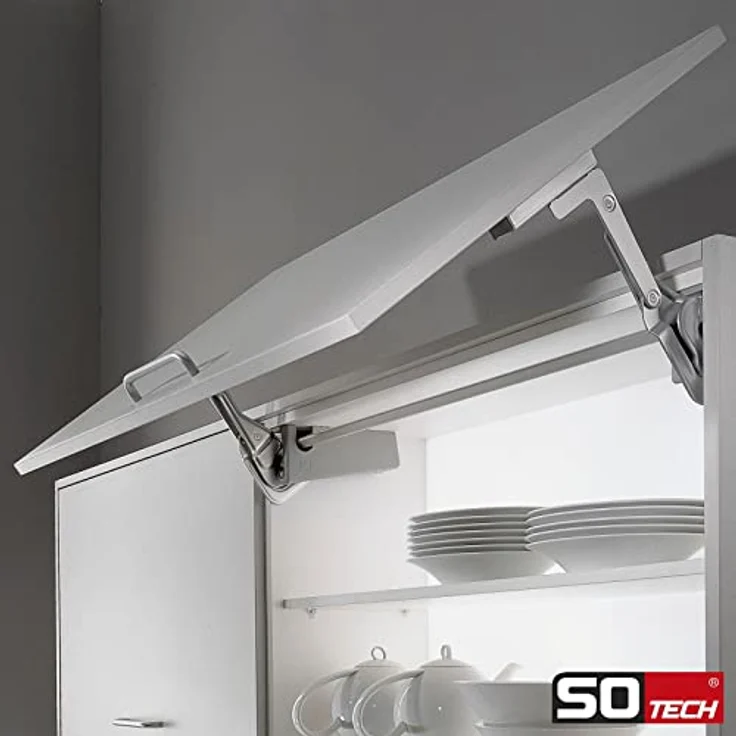 2 Stück Gasdruckdämpfer 380 N Kompressionsfedern Ersatzteil für KESSEBÖHMER Lift-o-Mat von SOTECH – Bild 4